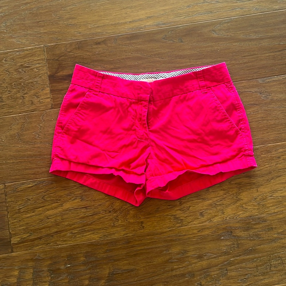 EUC J Crew Size 2 Pink Chino shorts